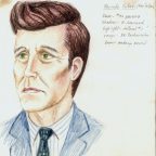 T.R. Uthco, The Artist-Jackie, dessin et photograpie (préparation maquillage Doug Hall pour Eternal Frame), 1975, archives Doug Hall