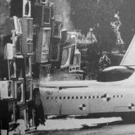Ant Farm, Media Burn, performance multi-média et vidéo, 1975