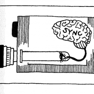 Dessin réalisé par Videofreex pour The Spaghetty City Video Manual (1973)